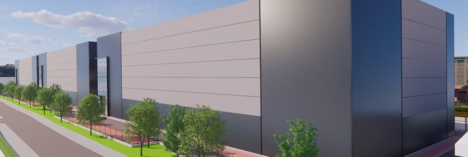 Data centre building in Slough, London