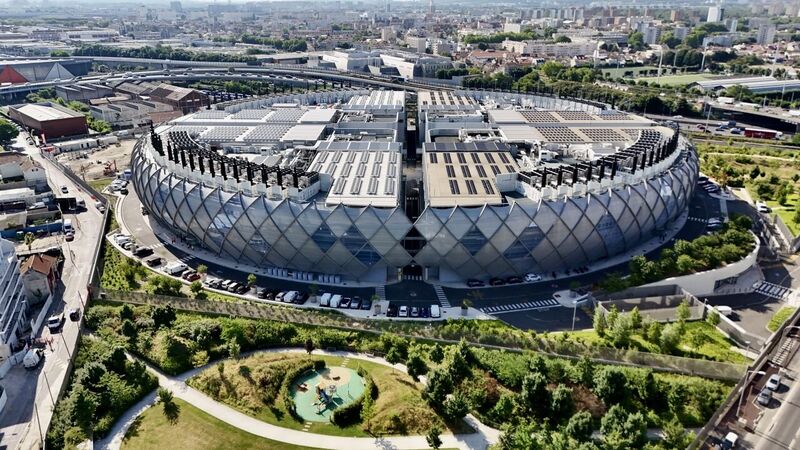 Aerial view of the Paris data centre campus
