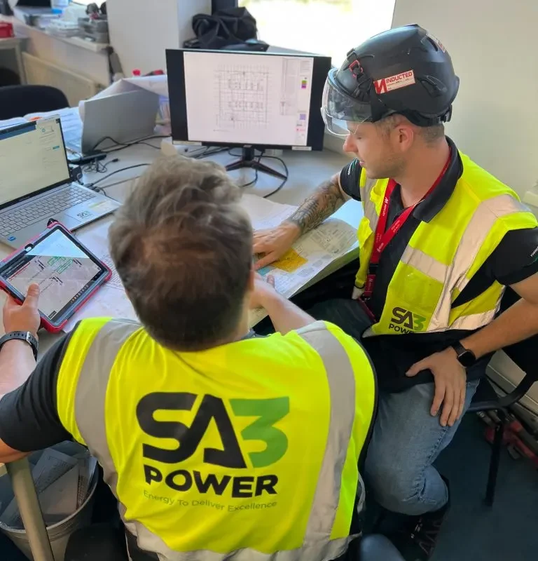 SA3 Power engineers working on lighting and electrical design