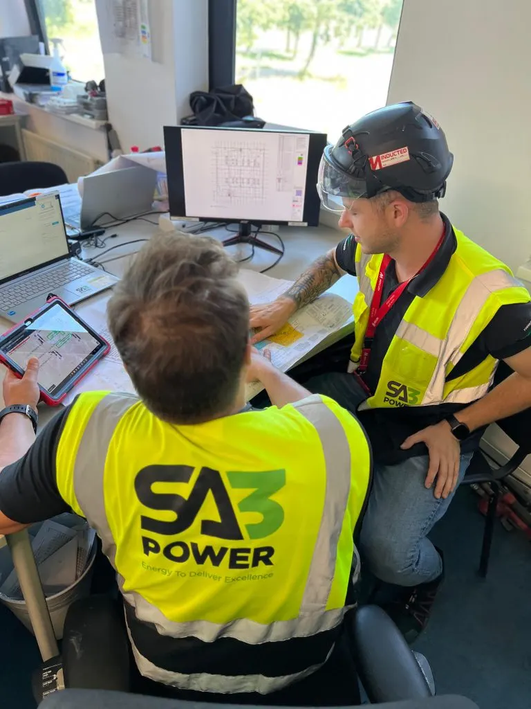 SA3 Power engineers working on lighting and electrical design