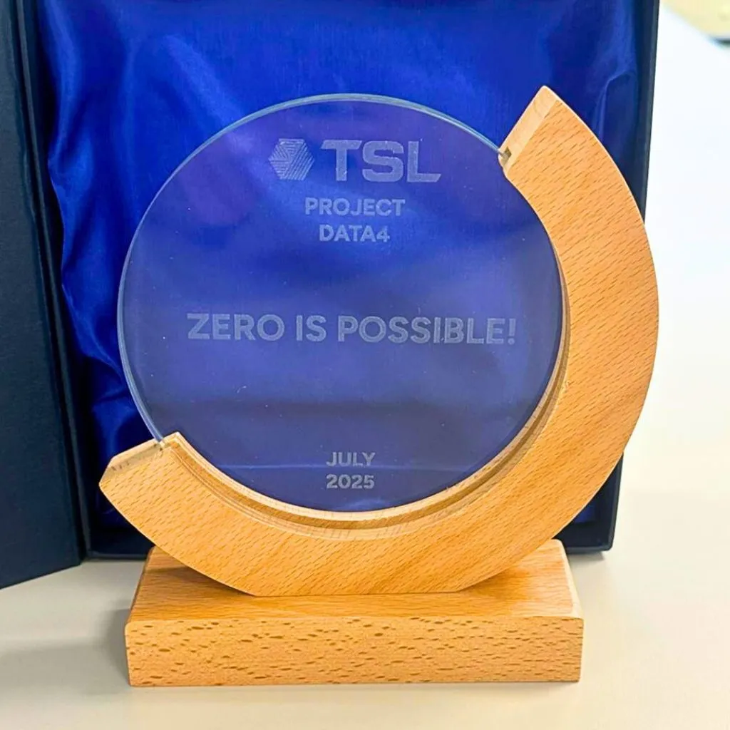 TSL Data4 “Zero is Possible” safety award presented to SA3 Power, July 2025