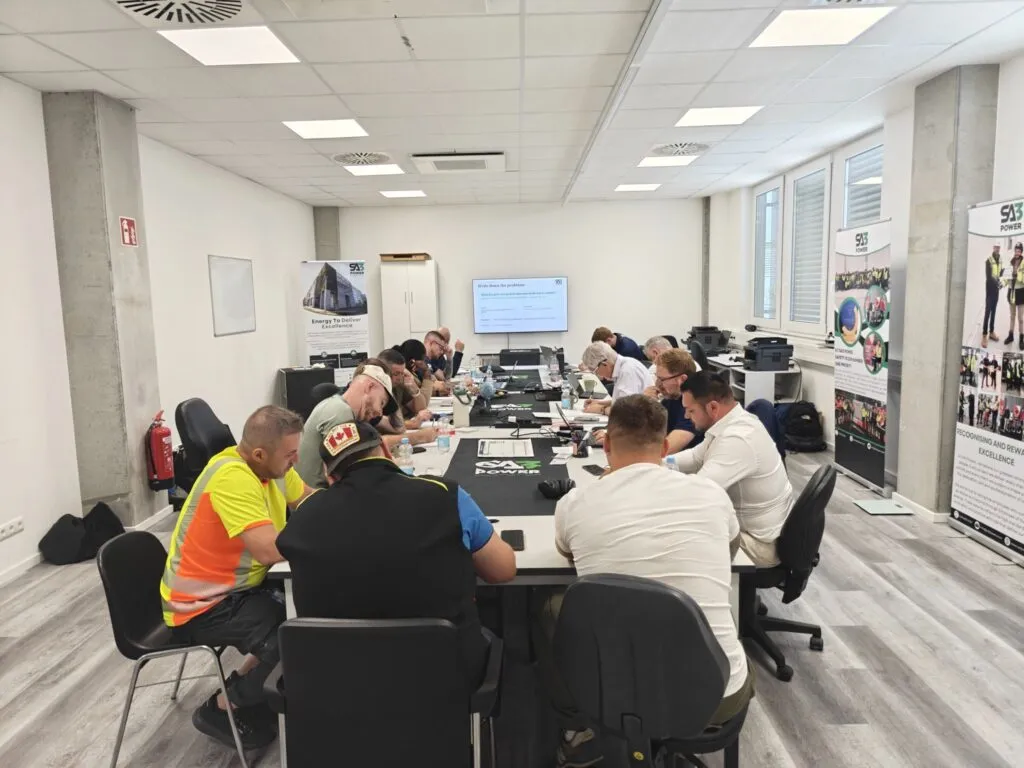 SA3 POWER project teams from across Europe working through a Lessons Learned exercise at the Frankfurt office