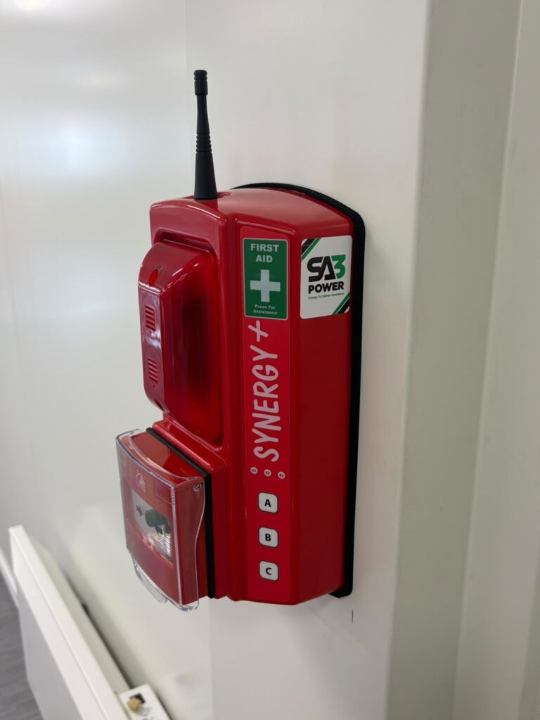 SA3 Power temporary fire detection call point on site