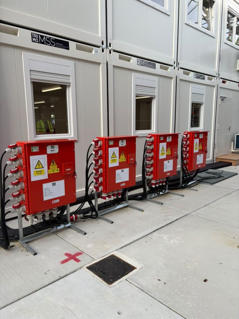 SA3 Power temporary power distribution boards on a live site
