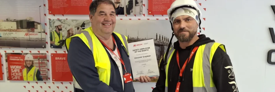 Alexandru Grajdean, SA3 Power Mercury Safety Employee of the Month (March)