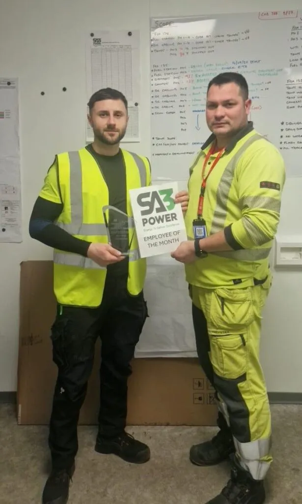 Daniel Anghel, SA3 Power Employee of the Month