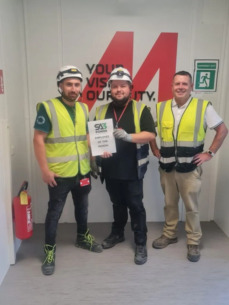Marius Ticu and Marian Ivanov, SA3 Power Joint Employees of the Month