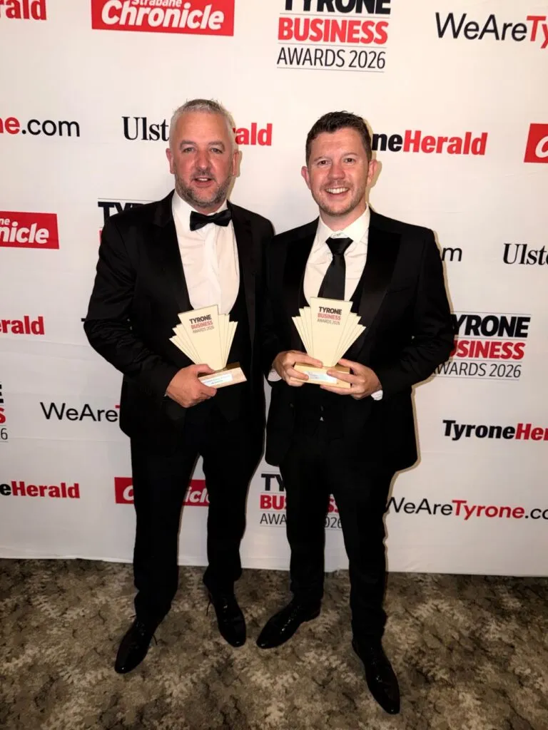SA3 Power directors holding the Exporter of the Year and Fast Growth awards