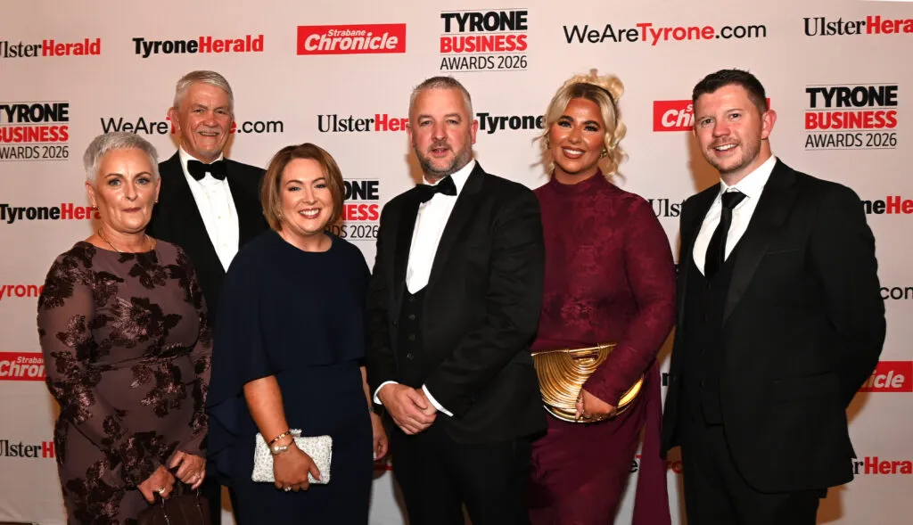 The SA3 POWER team on the red carpet at the Tyrone Business Awards 2026